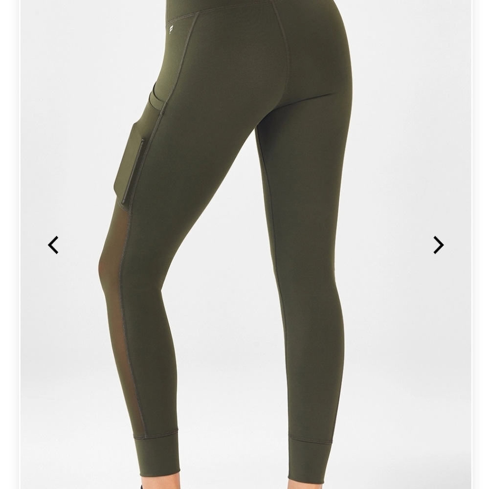 Army green fabletics leggings